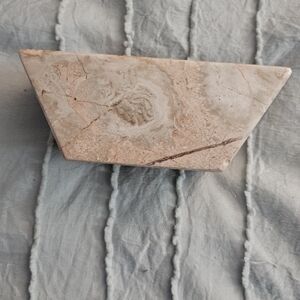 Artisan Naturalized Marble  - Cream and Pink Coaster Card Trinket Holder